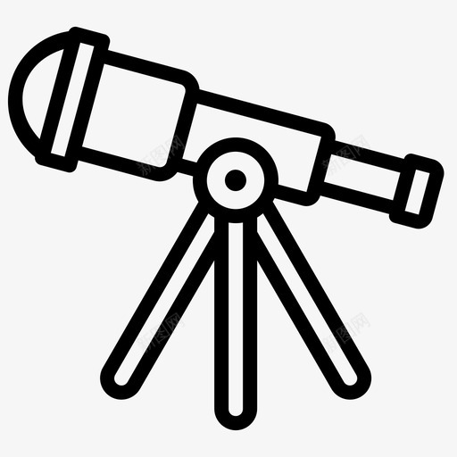望远镜天文学天文馆图标svg_新图网 https://ixintu.com 天文学 天文馆 教育线 望远镜 视觉