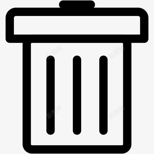 垃圾桶娱乐天气图标svg_新图网 https://ixintu.com 垃圾桶 娱乐天气