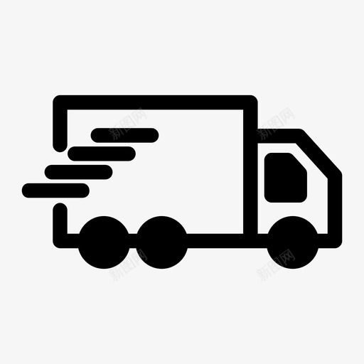 送货车货车运输图标svg_新图网 https://ixintu.com 货车 车辆 运输 送货车