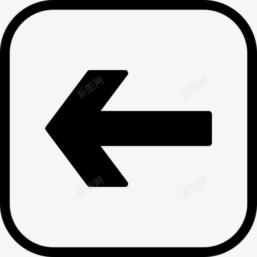 向左箭头指示图标svg_新图网 https://ixintu.com 向左 指示 箭头