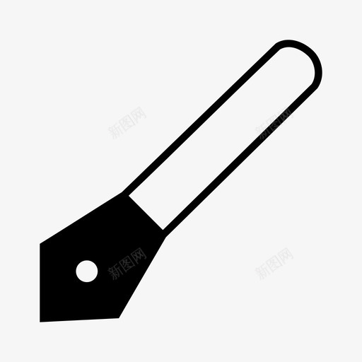 钢笔墨水笔文具图标svg_新图网 https://ixintu.com 书写笔 墨水笔 文具 钢笔
