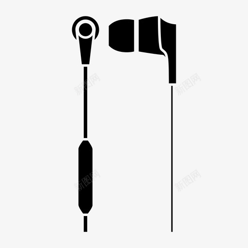 inear耳机入耳式耳机耳塞图标svg_新图网 https://ixintu.com hifi inear耳机 skullcandy 入耳式耳机 耳塞 耳机 音乐