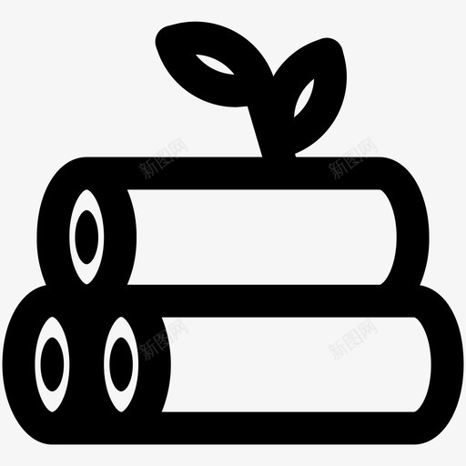 木材木柴树图标svg_新图网 https://ixintu.com 木材 木柴 树 树干