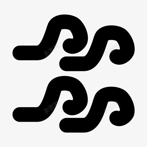 波海雕文图标svg_新图网 https://ixintu.com 波 海雕文