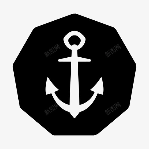 起锚图标svg_新图网 https://ixintu.com 起锚
