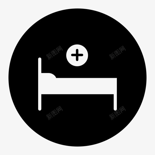 病床诊所病房图标svg_新图网 https://ixintu.com 医疗1 病床 病房 诊所