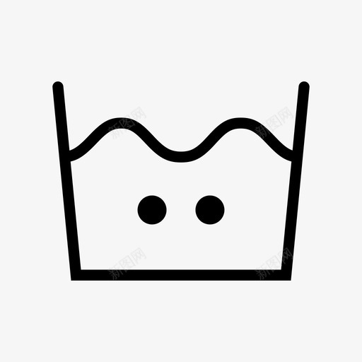 洗涤介质温度护理标签洗衣房图标svg_新图网 https://ixintu.com 护理标签 洗涤介质温度 洗衣房 洗衣护理符号