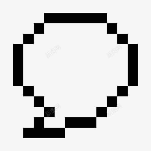 泡泡聊天交流图标svg_新图网 https://ixintu.com 交流 信息 像素 像素艺术必不可少 泡泡 聊天