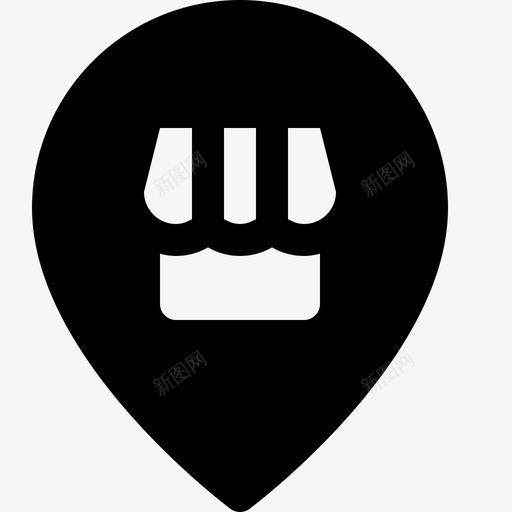 商店位置目的地标记图标svg_新图网 https://ixintu.com 商店位置 标记 电子商务实心图标 目的地 附近