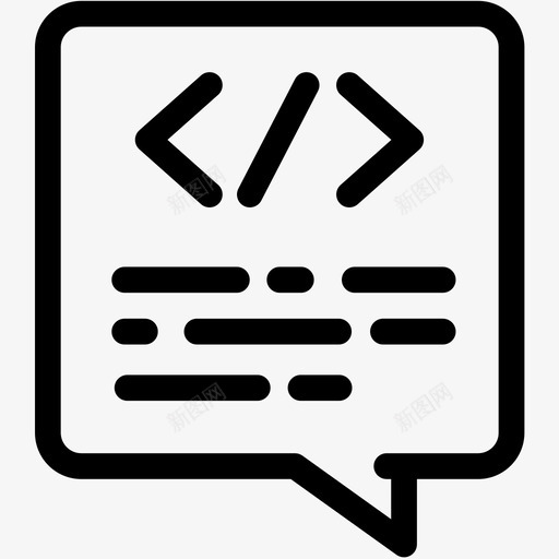 编程代码注释图标svg_新图网 https://ixintu.com 代码 开发 开发大纲 注释 编程 集成