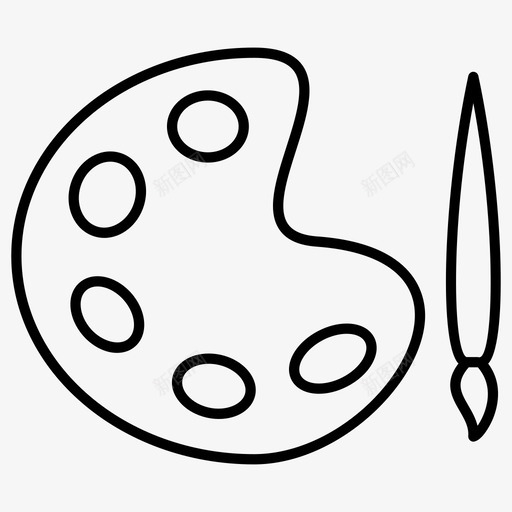 绘画艺术家画家图标svg_新图网 https://ixintu.com 教育 画家 绘画 艺术家
