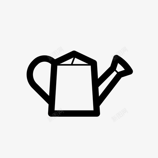 水壶花园水桶图标svg_新图网 https://ixintu.com 巢穴6 水壶 水桶 水罐 洒水器 花园
