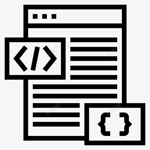 网页开发制作网站网页图标svg_新图网 https://ixintu.com 制作网站 网页开发 网页设计