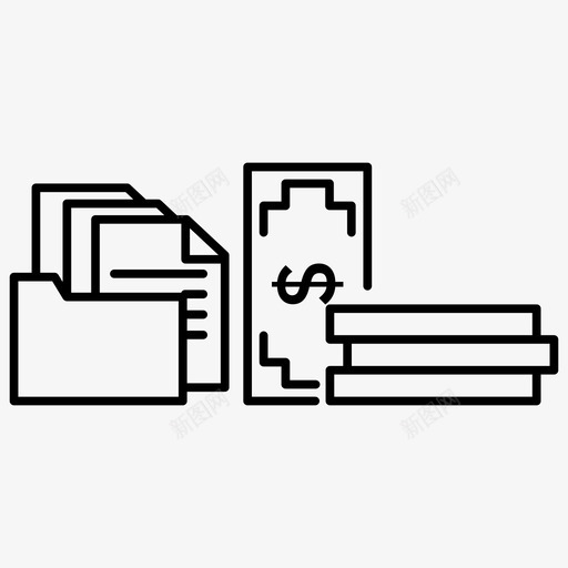 合同处理谈判签订合同图标svg_新图网 https://ixintu.com 合同处理 商务管理 签订合同 谈判