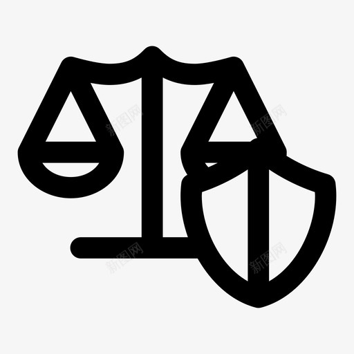 司法保护衡量尺度图标svg_新图网 https://ixintu.com 司法保护 尺度 衡量