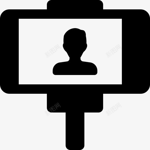 手机相机夹子图标svg_新图网 https://ixintu.com 夹子 手机 智能手机 点击 照片实心图标 相机 自拍棒