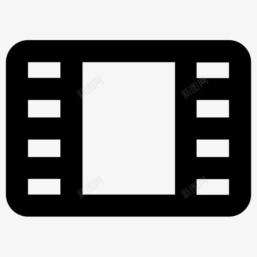 录像电影剪报图标svg_新图网 https://ixintu.com 剪报 卷轴 录像 电影