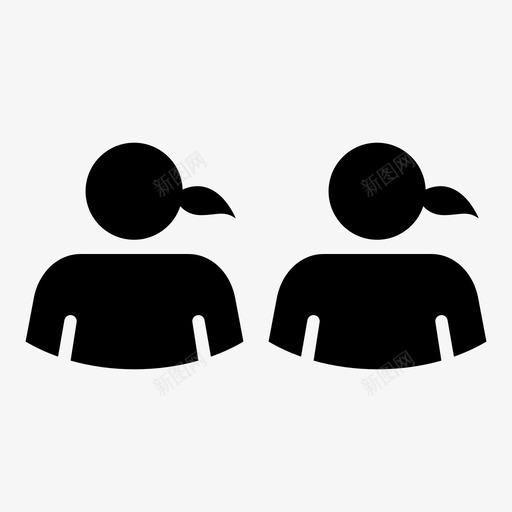合作伙伴团队人员图标svg_新图网 https://ixintu.com 人员 合作伙伴 团队 用户图标