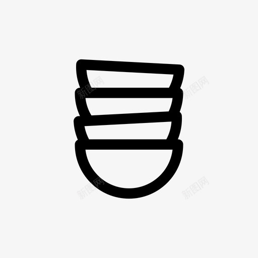 碗收藏餐饮图标svg_新图网 https://ixintu.com 分类 堆叠 嵌套1 收藏 碗 餐饮