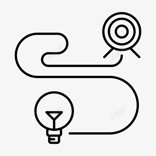 长期规划数字化理念图标svg_新图网 https://ixintu.com 数字化 数字化营销 理念 目标 营销 长期规划