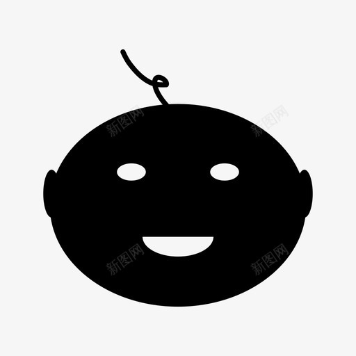娃娃脸可爱有趣图标svg_新图网 https://ixintu.com 人 可爱 娃娃脸 婴儿 有趣