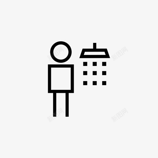 男淋浴人卫生间图标svg_新图网 https://ixintu.com 人 卫生间 男淋浴