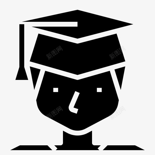 受过教育大学毕业图标svg_新图网 https://ixintu.com 受过教育 大学毕业
