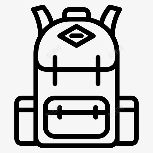 背包探险背包客图标svg_新图网 https://ixintu.com 包 探险 旅行收藏 背包 背包客