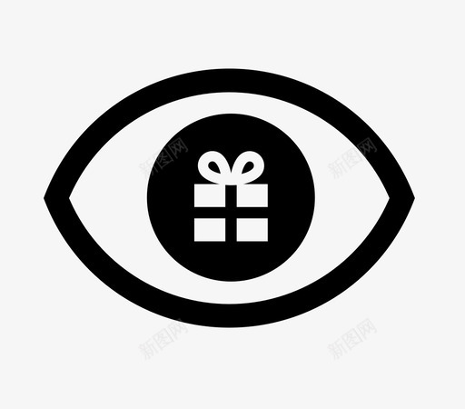 看礼物眼睛痴迷图标svg_新图网 https://ixintu.com 全神贯注 动词 痴迷 看 看礼物 眼睛