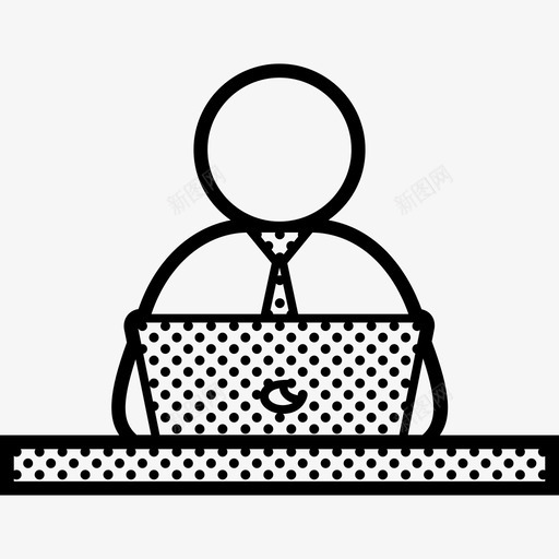 工作笔记本电脑商务工作图标svg_新图网 https://ixintu.com 人点 商务 工作 工作笔记本电脑