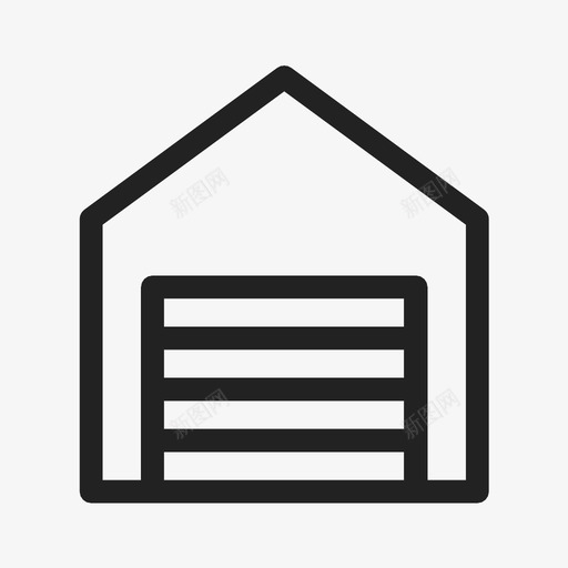 百叶窗自动化盒子图标svg_新图网 https://ixintu.com 家 百叶窗 盒子 自动化 车库