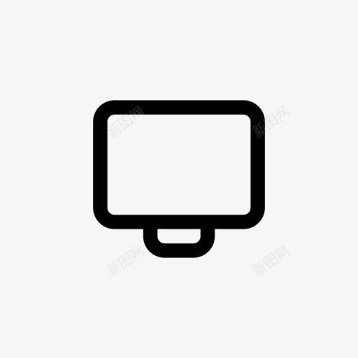 电视电视屏幕像素完美线条图标svg_新图网 https://ixintu.com 像素完美线条 电视 电视屏幕
