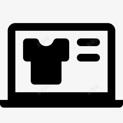 在线目录衣服数码图标svg_新图网 https://ixintu.com 在线目录 数码 电子商务实心图标 笔记本电脑 衣服 购物
