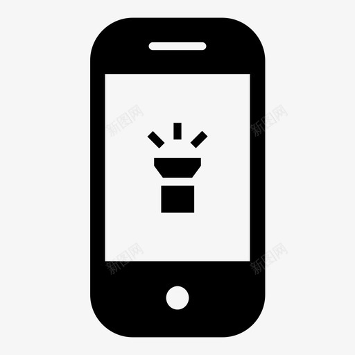 智能手机灯手电筒智能手机就是手机图标svg_新图网 https://ixintu.com 手电筒 智能手机就是手机 智能手机灯