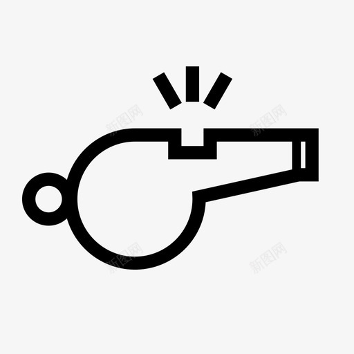 口哨足球犯规图标svg_新图网 https://ixintu.com 口哨 开球 犯规 足球