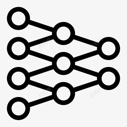 决策树人工智能机器学习图标svg_新图网 https://ixintu.com 人工智能 决策树 技术元素 机器学习 模型