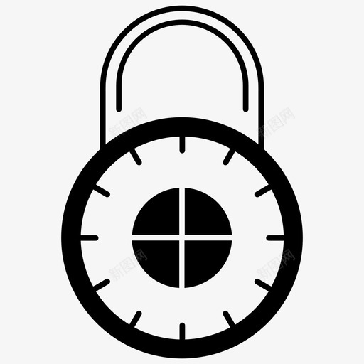 挂锁上锁保护图标svg_新图网 https://ixintu.com 上锁 保护 学校和教育铭文 安全 挂锁