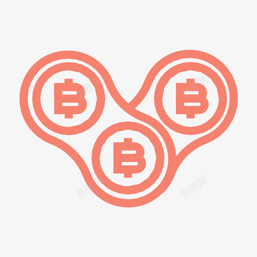 比特币区块链加密货币数字图标svg_新图网 https://ixintu.com 加密货币 支付 数字 比特币区块链 矿业