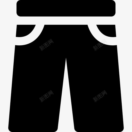 裤子正装口袋图标svg_新图网 https://ixintu.com 口袋 正装 纯色图标 衣服 裤子