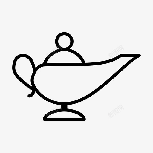 灯阿拉丁灯精灵图标svg_新图网 https://ixintu.com 愿望 灯 灯精灵 神话 阿拉丁 魔法