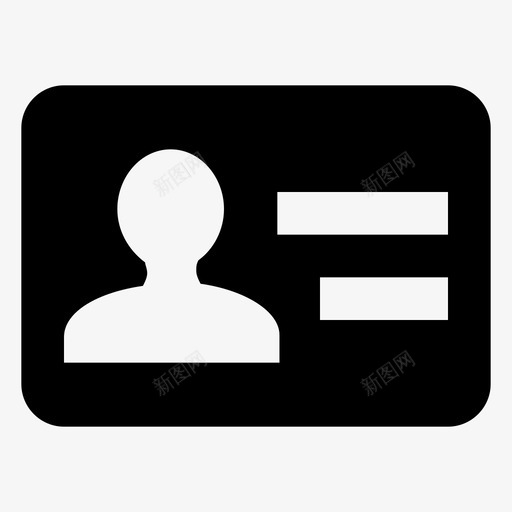 联系人地址簿名片图标svg_新图网 https://ixintu.com 名片 地址簿 用户信息 用户联系人 联系人 联系人卡