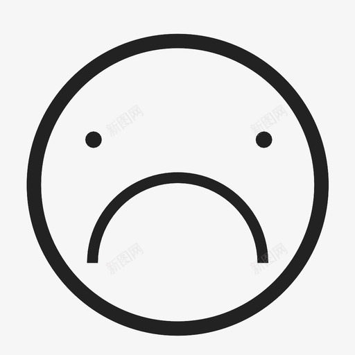 悲伤糟糕表情图标svg_新图网 https://ixintu.com 不开心 悲伤 糟糕 表情