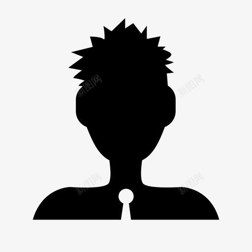 珍男孩眼镜图标svg_新图网 https://ixintu.com 人 侧面 珍 男人 男孩 眼镜