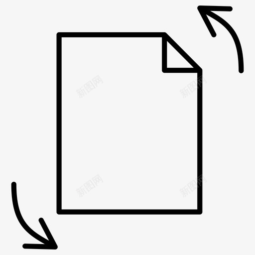 旋转文档旋转pdf阅读器应用程序图标svg_新图网 https://ixintu.com pdf阅读器应用程序 旋转 旋转文档