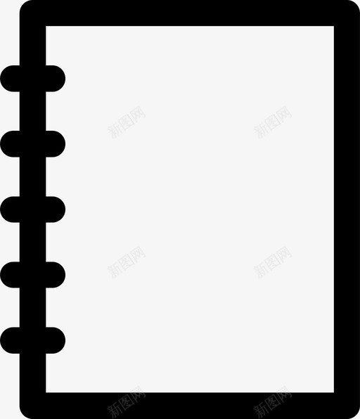 笔记本记事本纸张图标svg_新图网 https://ixintu.com 笔记本 纸张 记事本