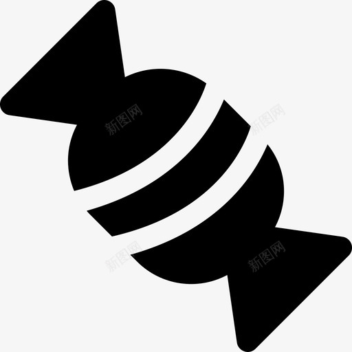 糖果太妃糖包装图标svg_新图网 https://ixintu.com 包装 圣诞实心图标 太妃糖 糖果