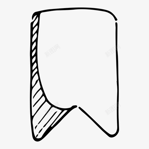 书签标签标记图标svg_新图网 https://ixintu.com 书签 标签 标记 注释 涂鸦用户界面