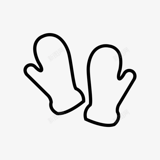 采购产品连指手套衣服时装图标svg_新图网 https://ixintu.com 冬天 手套 手手套 时装 衣服 衣服轮廓 采购产品连指手套