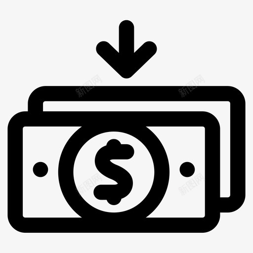 收入资金利润图标svg_新图网 https://ixintu.com 利润 工资 收入 资金