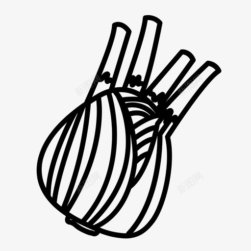茴香蔬菜黄花图标svg_新图网 https://ixintu.com 茴香 蔬菜 黄花